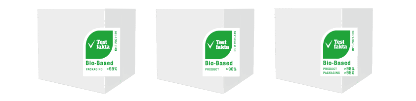 Testfakta Bio-based 3 versions